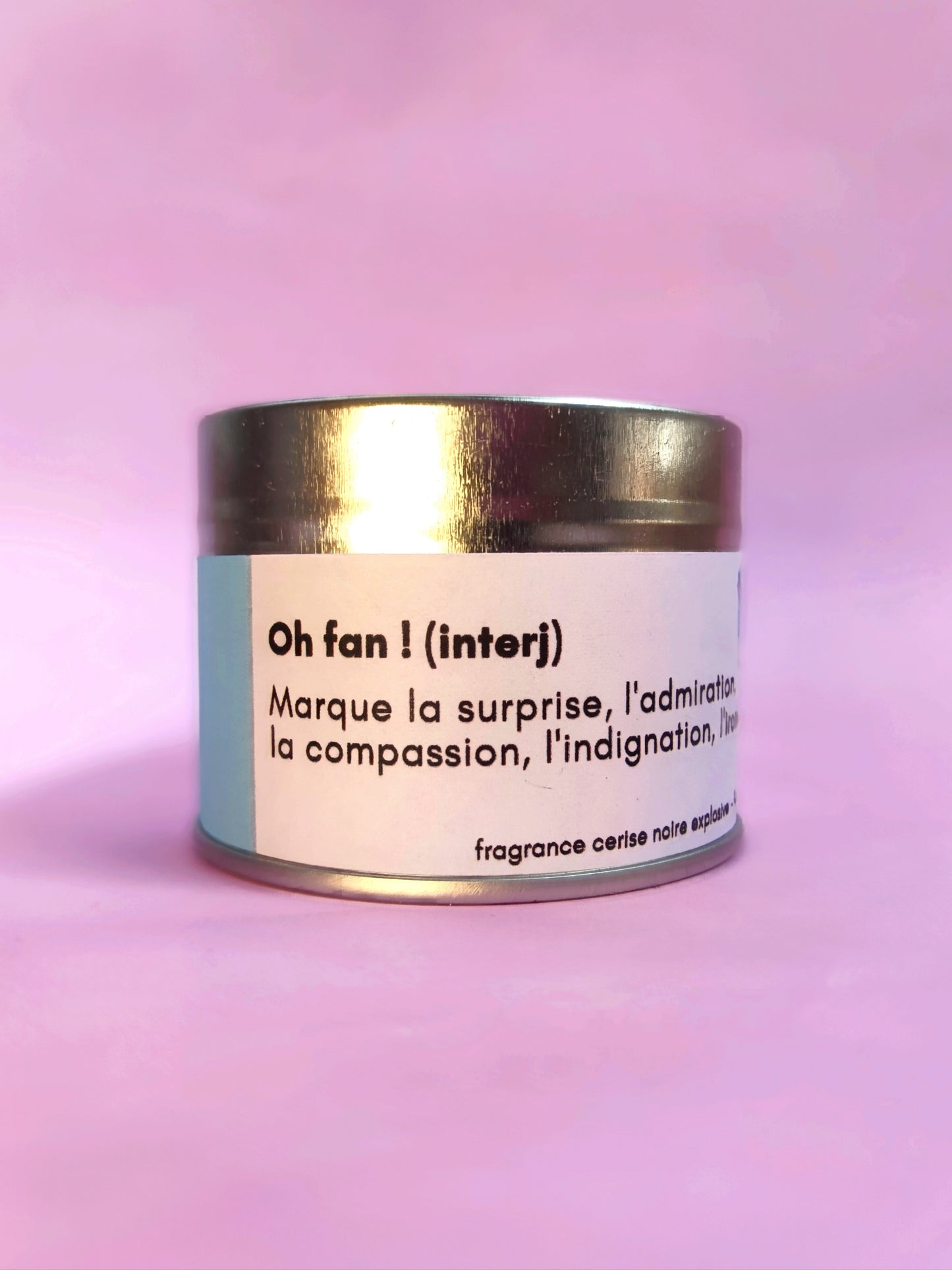 BOUGIE OH FAN ! - PARFUMÉE CERISE NOIRE EXPLOSIVE - 90g