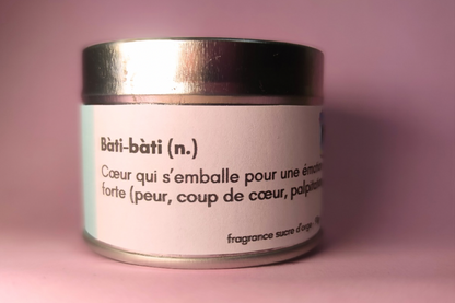 BOUGIE BATI-BATI - PARFUMÉE SUCRE D'ORGE - 90g